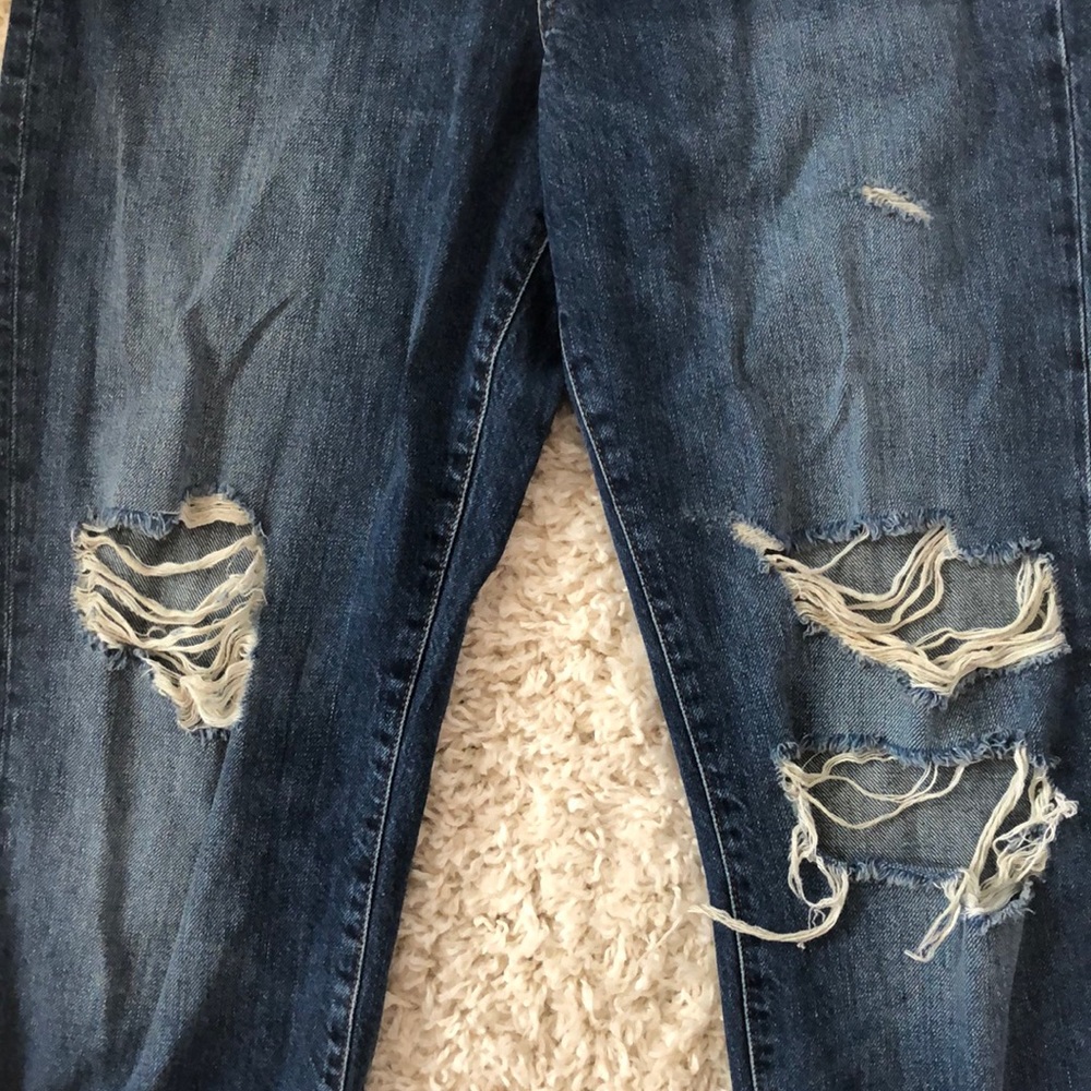 Zara Distressed Straight Jeans - Picture 2 of 5